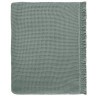 Покрывало вафельное из хлопка цвета шалфея из коллекции essential, 180х250 см (77460)