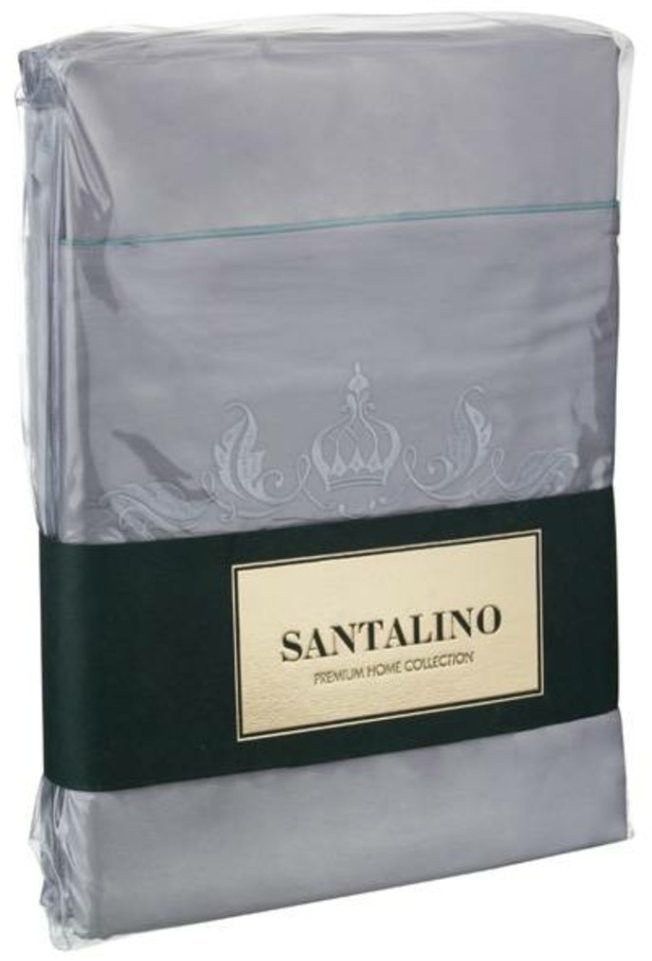 Кпб 2-х сп "богема"хлопок 100%,серый, сатин,под 175*215 -1шт., прост 240*240 -1шт., нав 50*70-2шт SANTALINO (985-002)