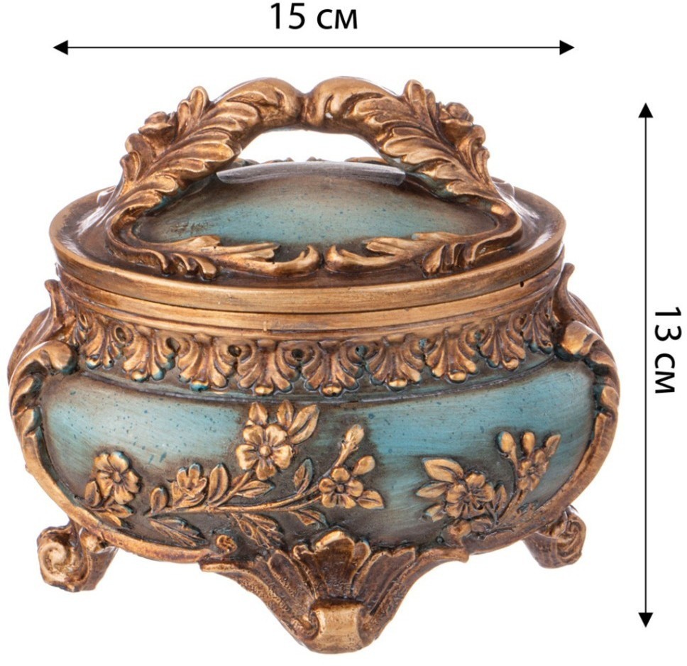 Шкатулка коллекция "рококо", 15*13*12,2cm Lefard (504-357)