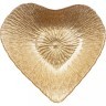 Блюдо "heart" gold shiny 16х15х3см без упаковки (мал 24шт) АКСАМ (339-086)