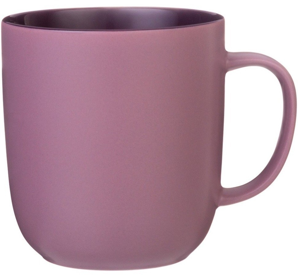 Кружка bronco "velour" 400 мл темно-лиловая (407-145)