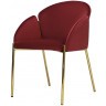 Стул raspy, велюр, бордовый (74319)