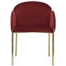 Стул raspy, велюр, бордовый (74319)