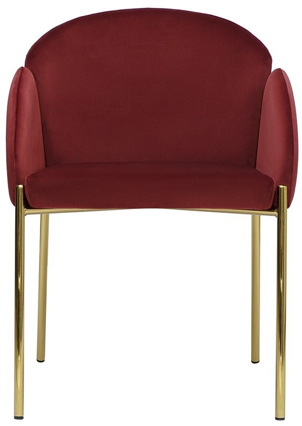 Стул raspy, велюр, бордовый (74319)