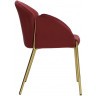 Стул raspy, велюр, бордовый (74319)
