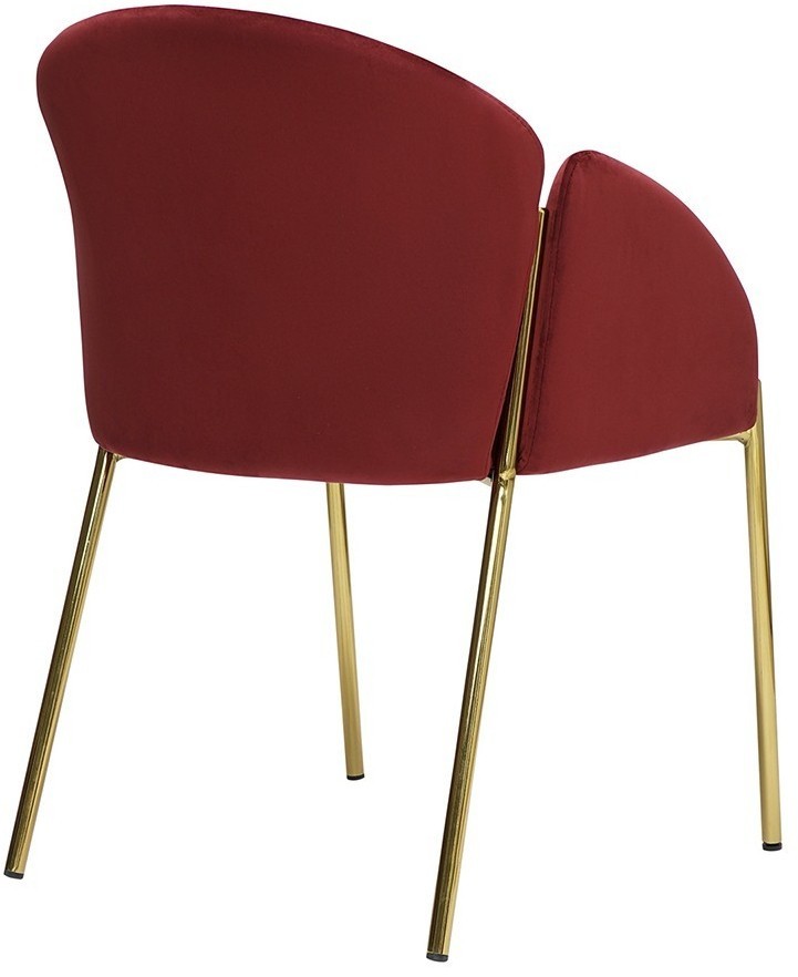 Стул raspy, велюр, бордовый (74319)