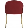 Стул raspy, велюр, бордовый (74319)