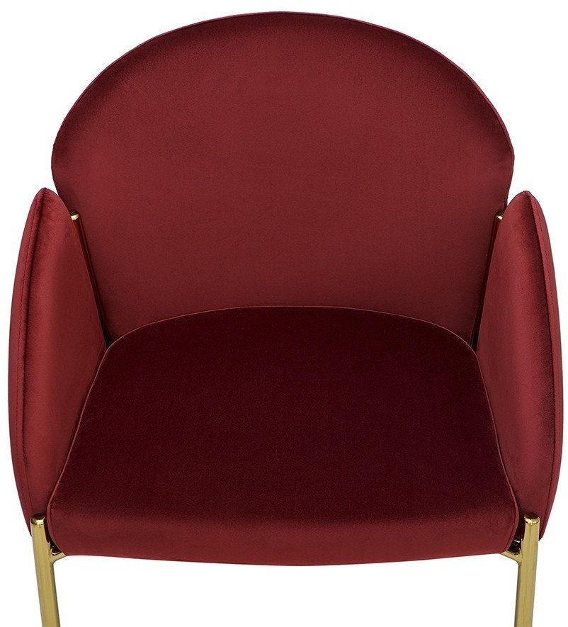 Стул raspy, велюр, бордовый (74319)