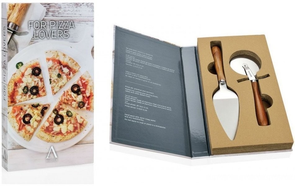 Andrea House Подарочный набор нож и лопатка для пиццы CC68031