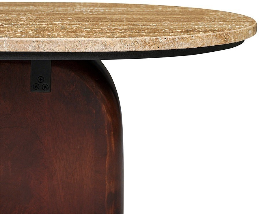 Столик журнальный torhill, 120х50 см, бежевый/орех (76324)