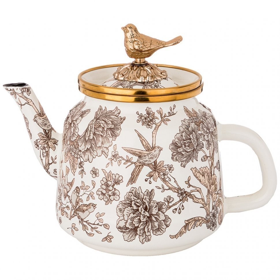Чайник эмалированный agness, серия royal garden 1,0л подходит для индукцион.плит (950-087)