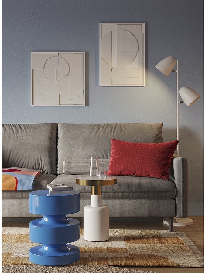 Панно декоративное с эффектом 3d minimalism, с белой рамой, 50х70 см (77479)