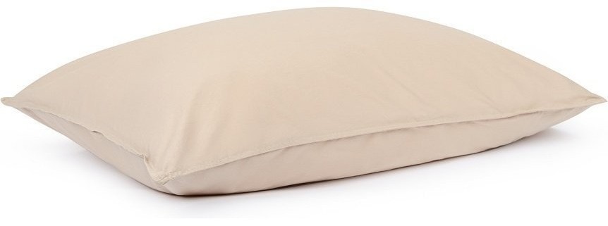 Набор из двух наволочек бежевого цвета из органического стираного хлопка из коллекции essential, 50х70 см (69377)