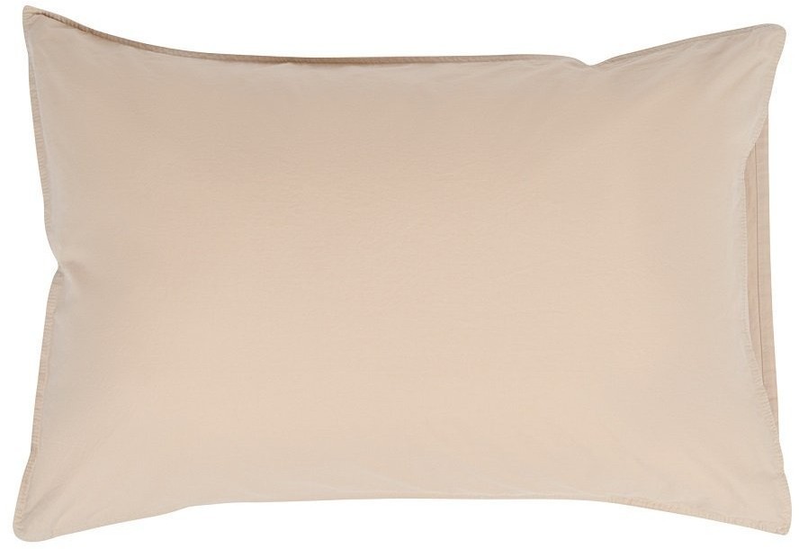 Набор из двух наволочек бежевого цвета из органического стираного хлопка из коллекции essential, 50х70 см (69377)