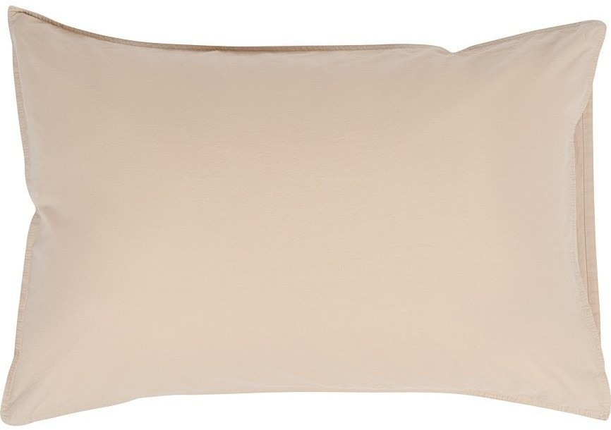Набор из двух наволочек бежевого цвета из органического стираного хлопка из коллекции essential, 50х70 см (69377)