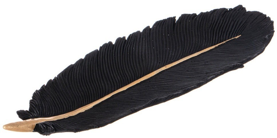 Блюдо декоративное "leaf" цвет:черный 28,5*10*3см Lefard (248-084)