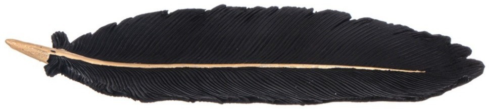 Блюдо декоративное "leaf" цвет:черный 28,5*10*3см Lefard (248-084)