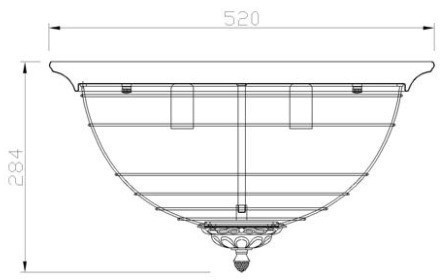 Светильник потолочный 29*52 (00002998)