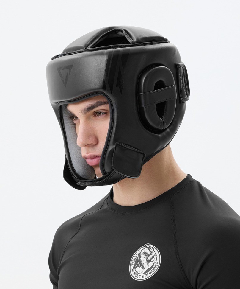 Шлем открытый INSANE ORO, ПУ, черный (2117830)