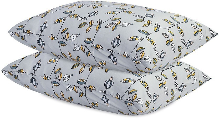 Набор наволочек "Ягоды тайги" из премиального сатина из коллекции russian north, 50х70 см (78466)