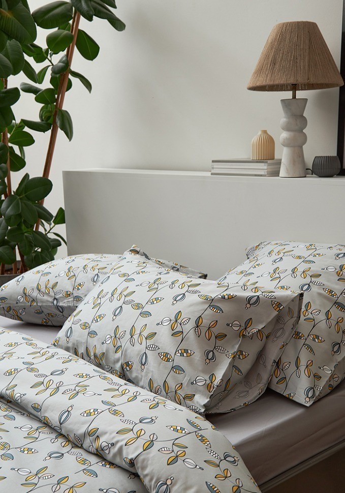 Набор наволочек "Ягоды тайги" из премиального сатина из коллекции russian north, 50х70 см (78466)