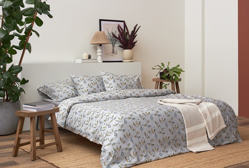 Набор наволочек "Ягоды тайги" из премиального сатина из коллекции russian north, 50х70 см (78466)