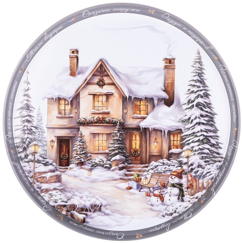 Поднос сервировочный agness 33*2,1 см (898-229)