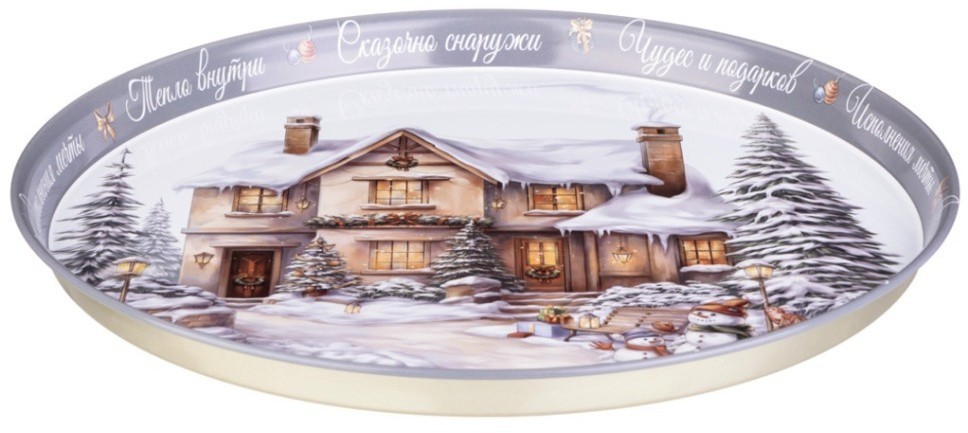Поднос сервировочный agness 33*2,1 см (898-229)