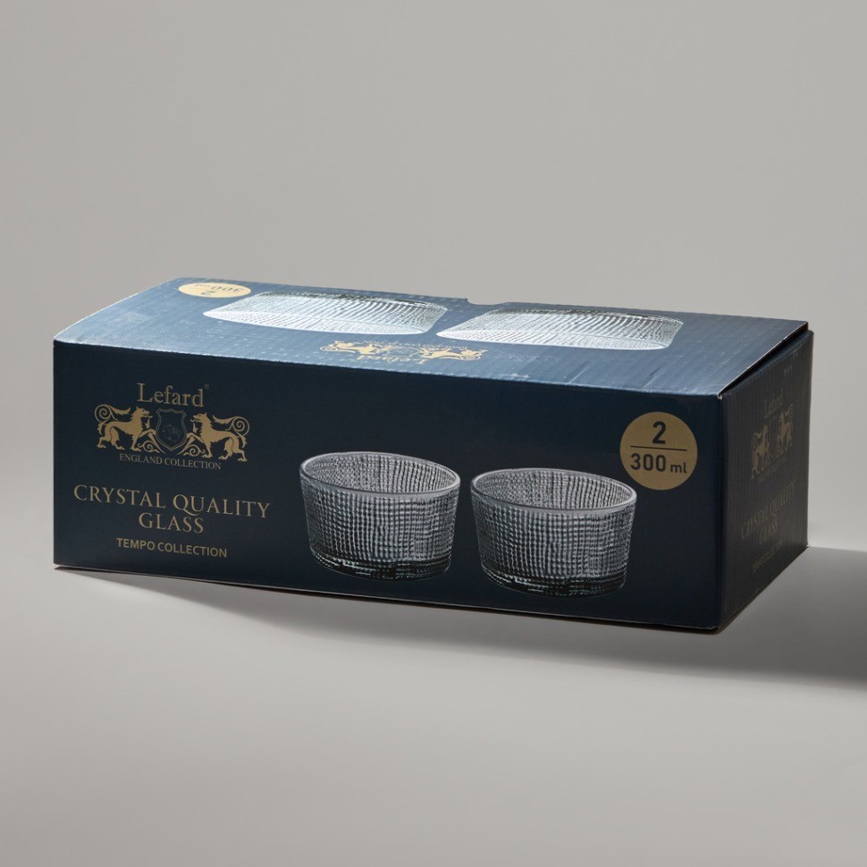 Набор салатников "tempo" grey 2 шт. 10,6х10,5х5,8 см Lefard (355-382)