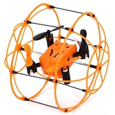 Радиоуправляемый квадрокоптер с защитной сеткой Orange SkyWalker (HM1336)