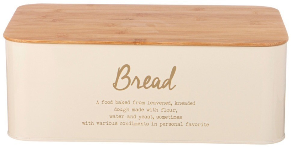 Хлебница 2 в 1 agness "арктик" 6 л 34*18*12,5 см цвет: бежевый (790-343)