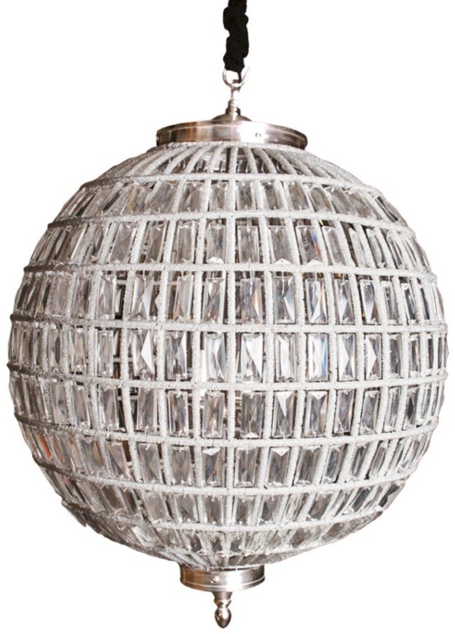 Люстра Казбах 4353LA, 61, каркас металл, стекло, бронза, Antique silver, RESTORATION HARDWARE