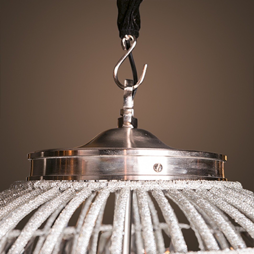 Люстра Казбах 4353LA, 61, каркас металл, стекло, бронза, Antique silver, RESTORATION HARDWARE