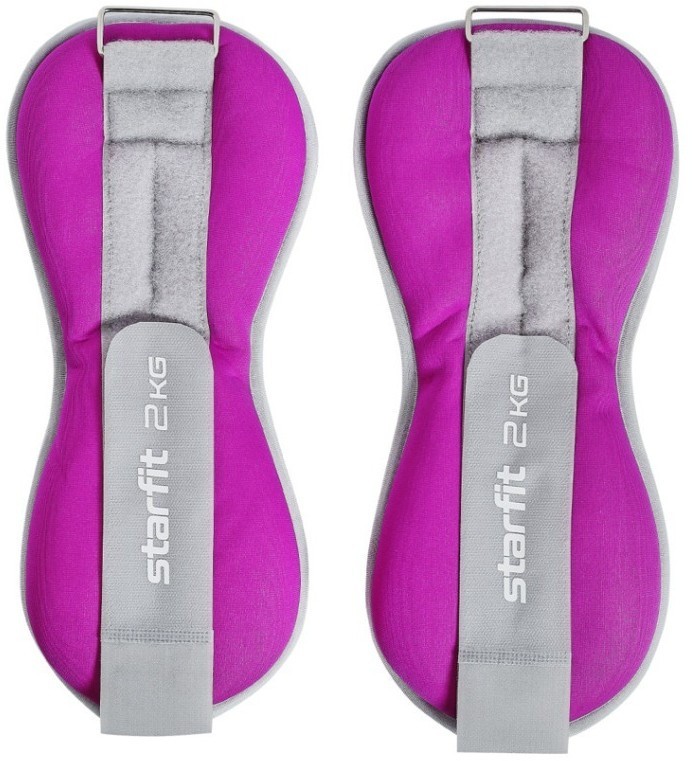 Утяжелители универсальные Starfit WT-502, 2 кг, фиолетовый/серый (2107895)