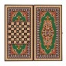 Шахматы + нарды + шашки "Сирия Зеленые" средние (64169)