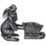 Фигурка декоративная "заяц  с тачкой" античное серебро31*37cм Lefard (169-722)