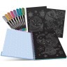 Серия Isadora: Раскраска для девочек (60 черных скетч страниц, 8 гелеевых ручек с эффектом металлик) (11136_NSDA)