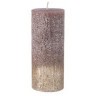 Свеча столбик d6*15 см лавандовая с золотом (TT-00012846)