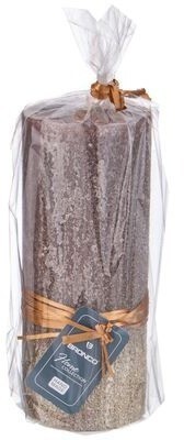 Свеча столбик d6*15 см лавандовая с золотом (TT-00012846)