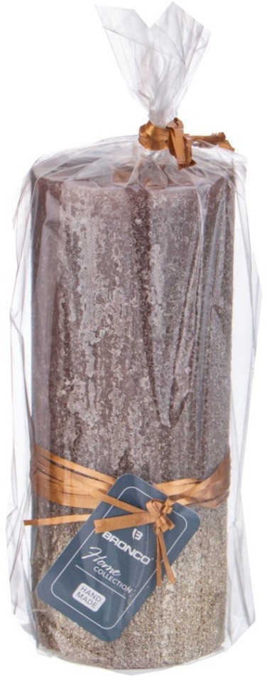 Свеча столбик d6*15 см лавандовая с золотом (TT-00012846)