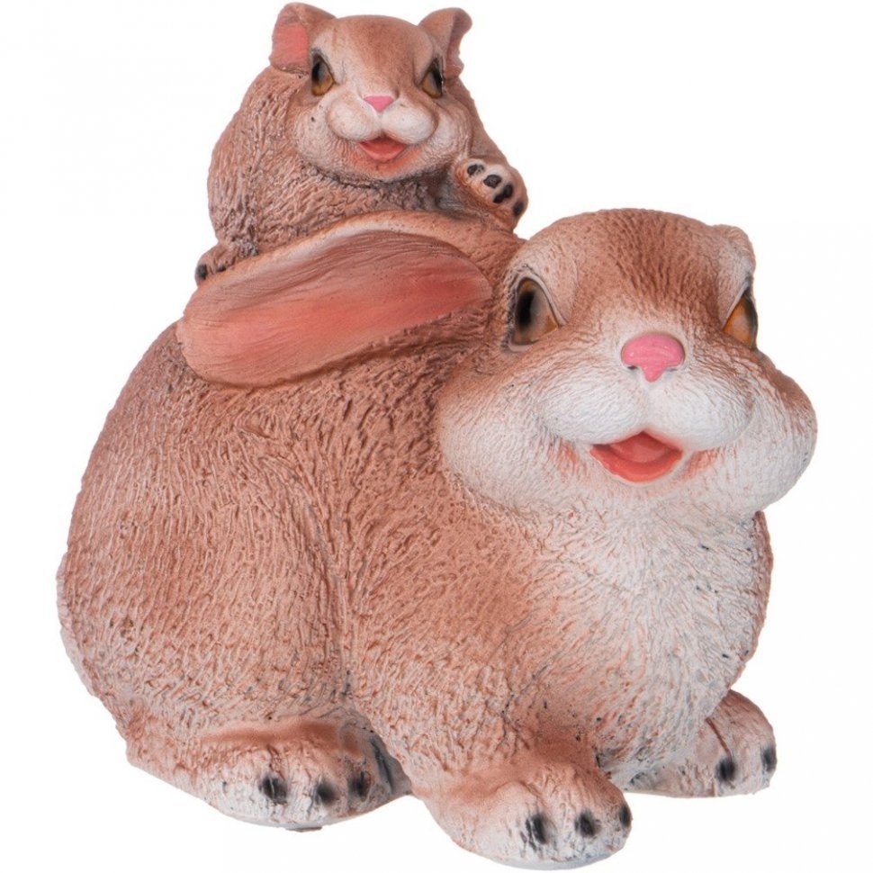 Фигурка декоративная "заяц с зайчонком" высота=19см Lefard (169-721)