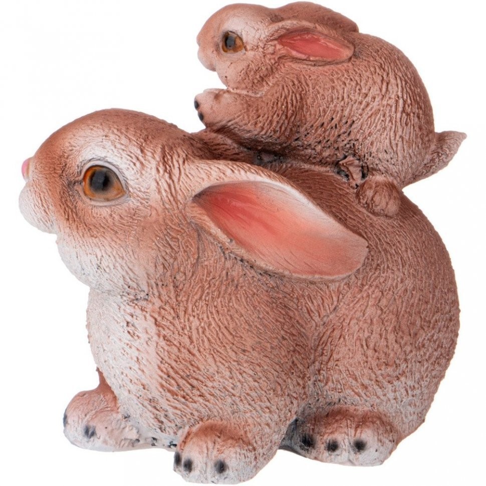 Фигурка декоративная "заяц с зайчонком" высота=19см Lefard (169-721)
