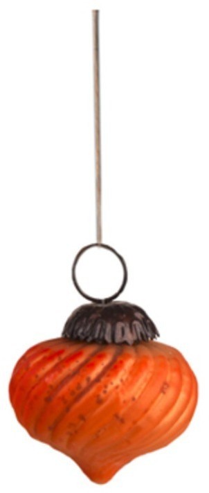 Новогодняя игрушка ATJ 459, стекло, orange, RESTORATION HARDWARE