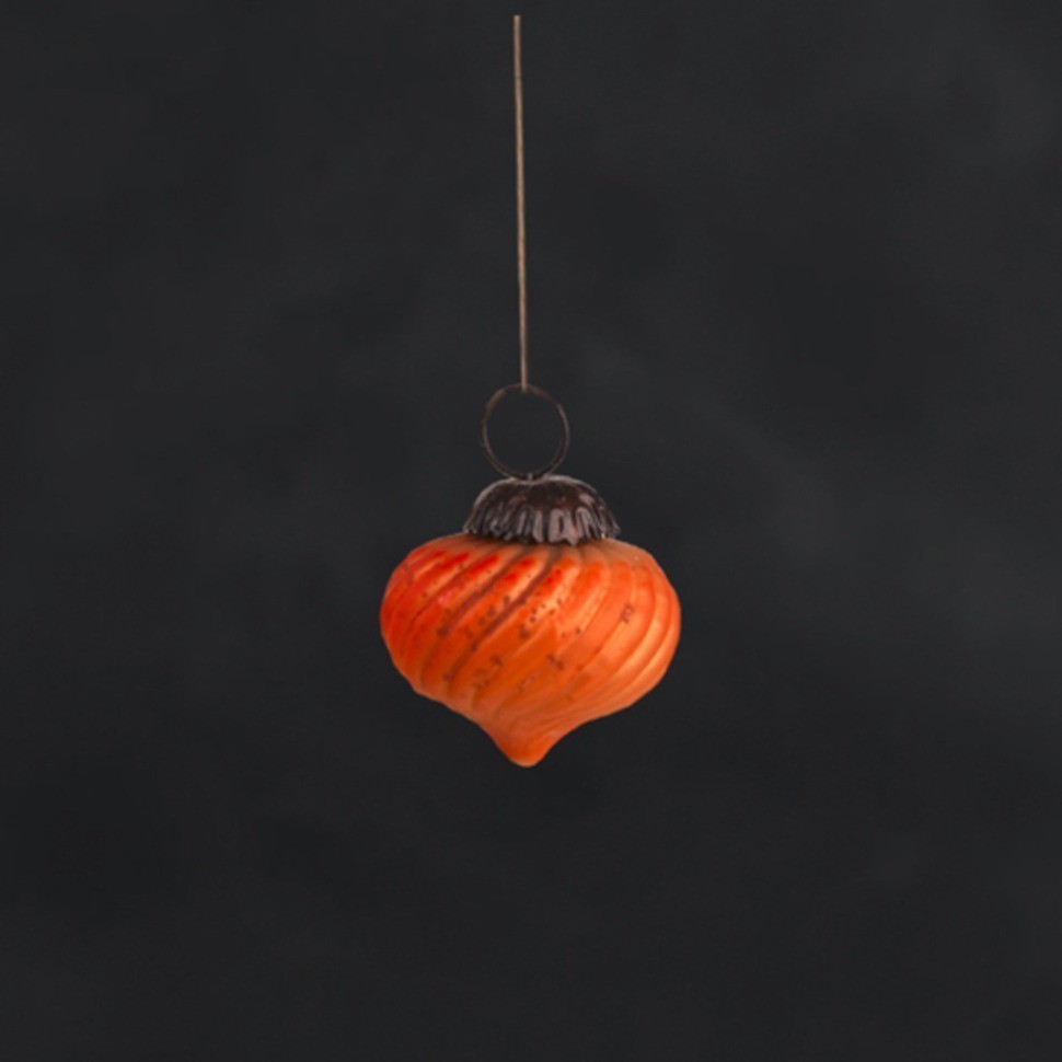 Новогодняя игрушка ATJ 459, стекло, orange, RESTORATION HARDWARE