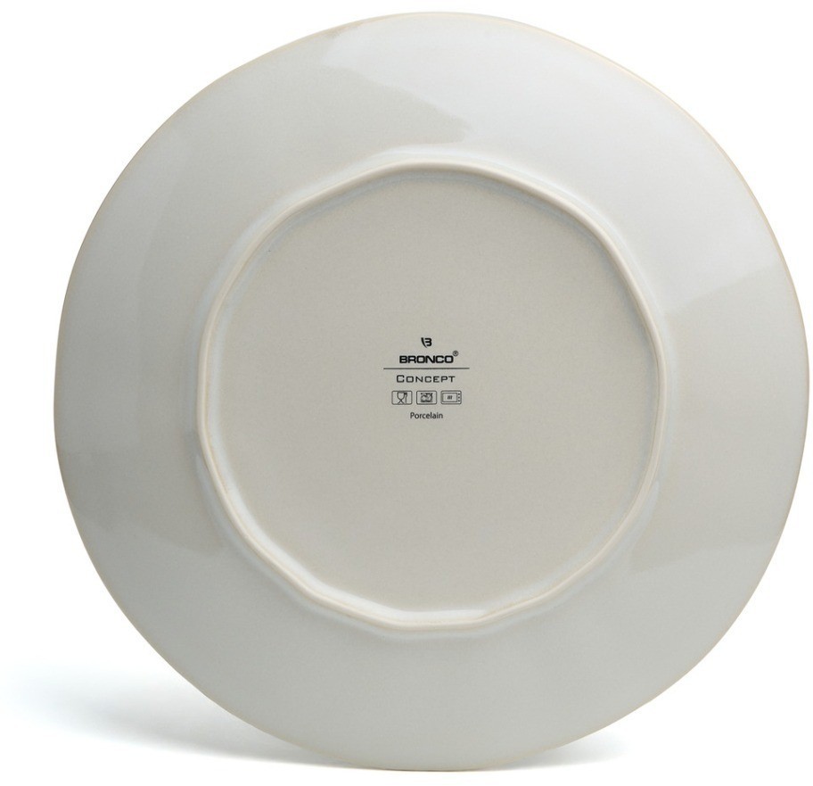 Набор тарелок обеденных bronco "concept" 4 шт. 27,5 см бежевый (576-1016)