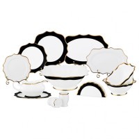 Столовый сервиз на 6 персон &quot;блэк квадро&quot; 28 пр. Lefard (586-360)