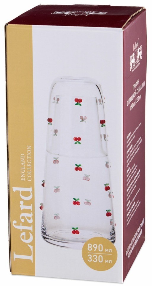 Графин с крышкой-стаканом "goldy" 890/330 мл Lefard (685-139)