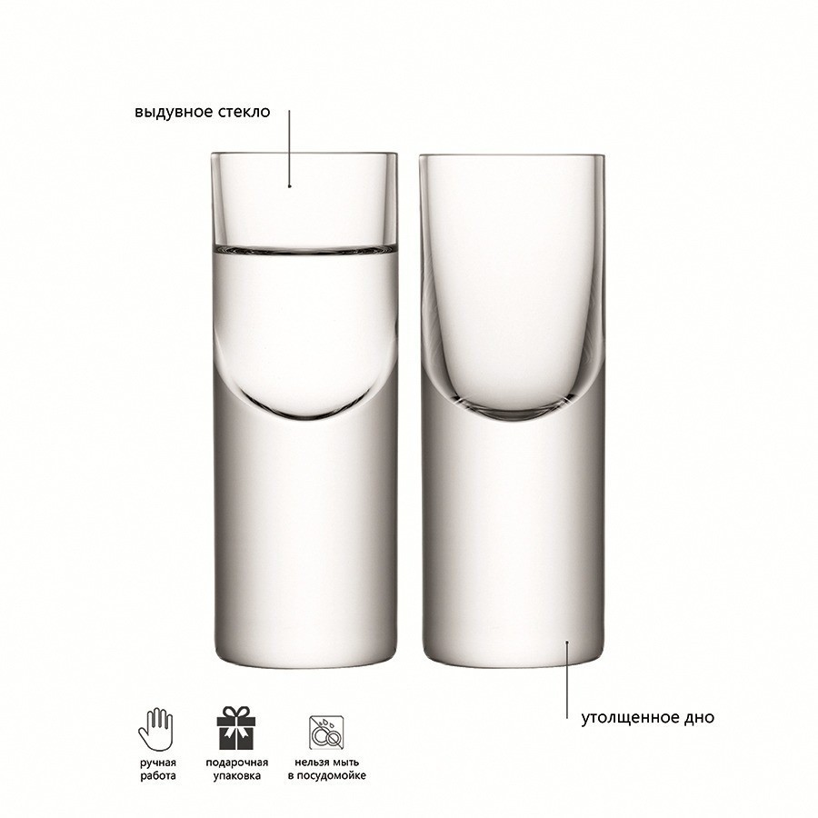 Набор стопок boris, 50 мл, 2 шт. (59325)