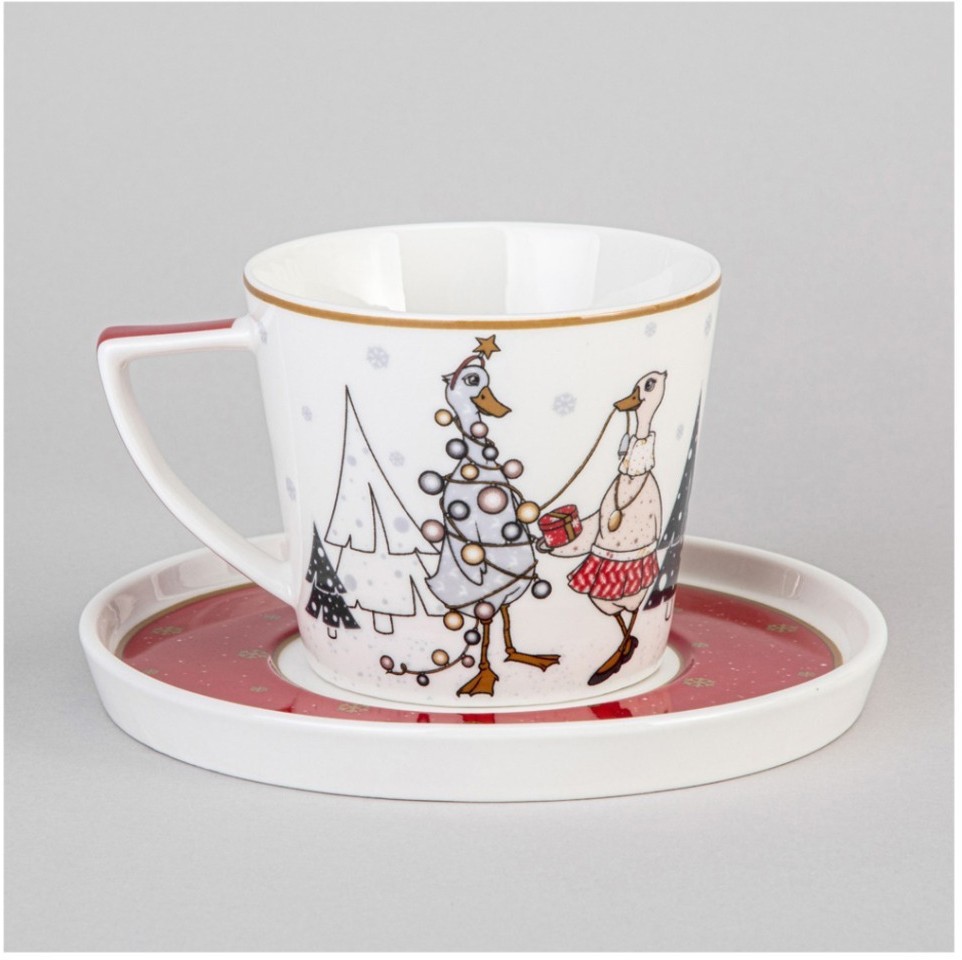 Чайная пара lefard "family christmas" 250 мл (425-162)