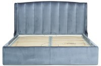 Кровать Odry c подъем.мех.вельвет синий Velv SIN 186*220*120 (TT-00016639)